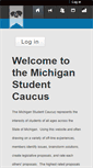 Mobile Screenshot of michiganstudentcaucus.org