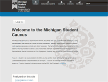 Tablet Screenshot of michiganstudentcaucus.org